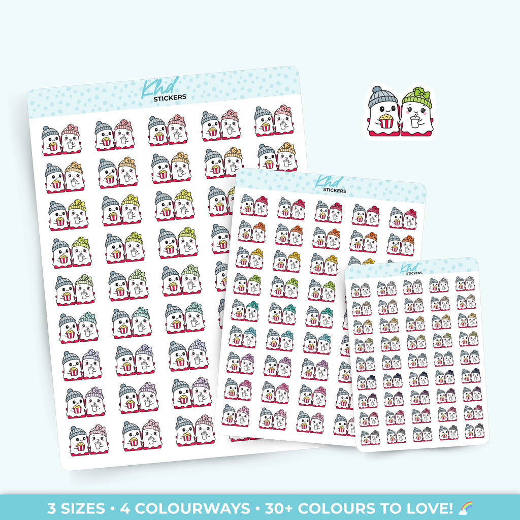 Georgina Ghost Movie Night Stickers