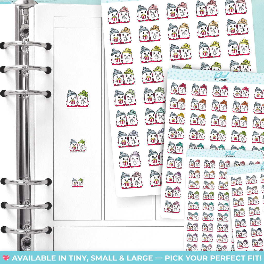 Georgina Ghost Movie Night Stickers
