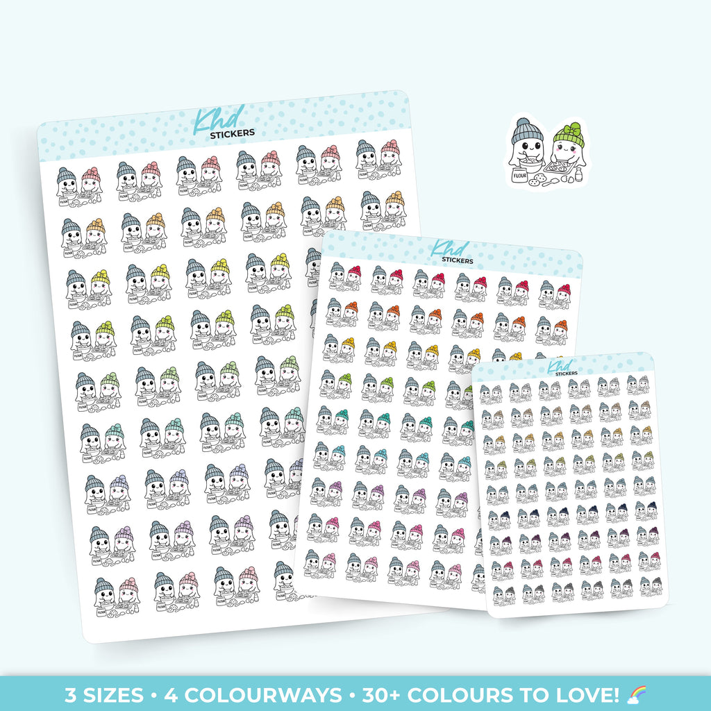 Georgina Ghost Baking Stickers