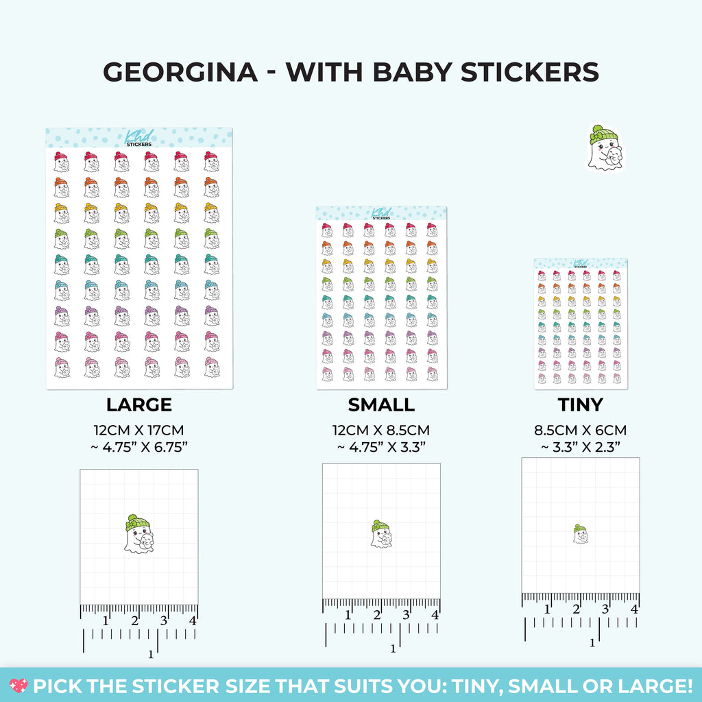 Georgina Ghost with Baby Stickers