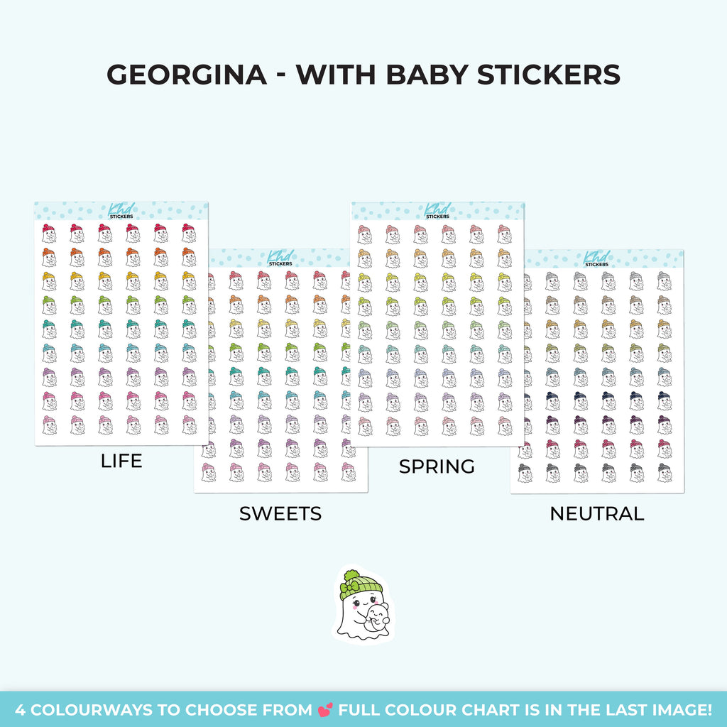 Georgina Ghost with Baby Stickers