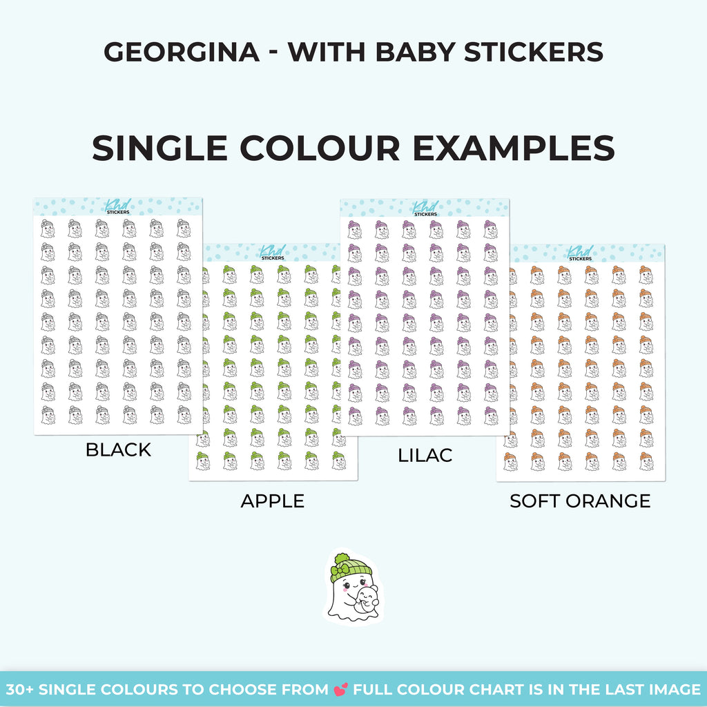 Georgina Ghost with Baby Stickers