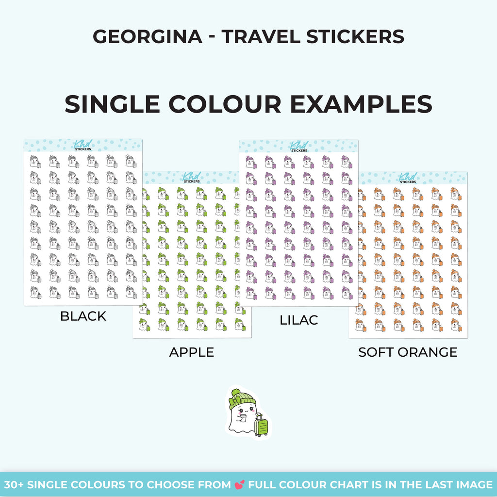 Georgina Ghost Travelling Stickers