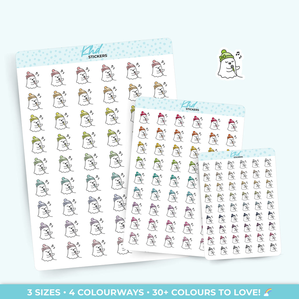 Georgina Ghost Singing Stickers