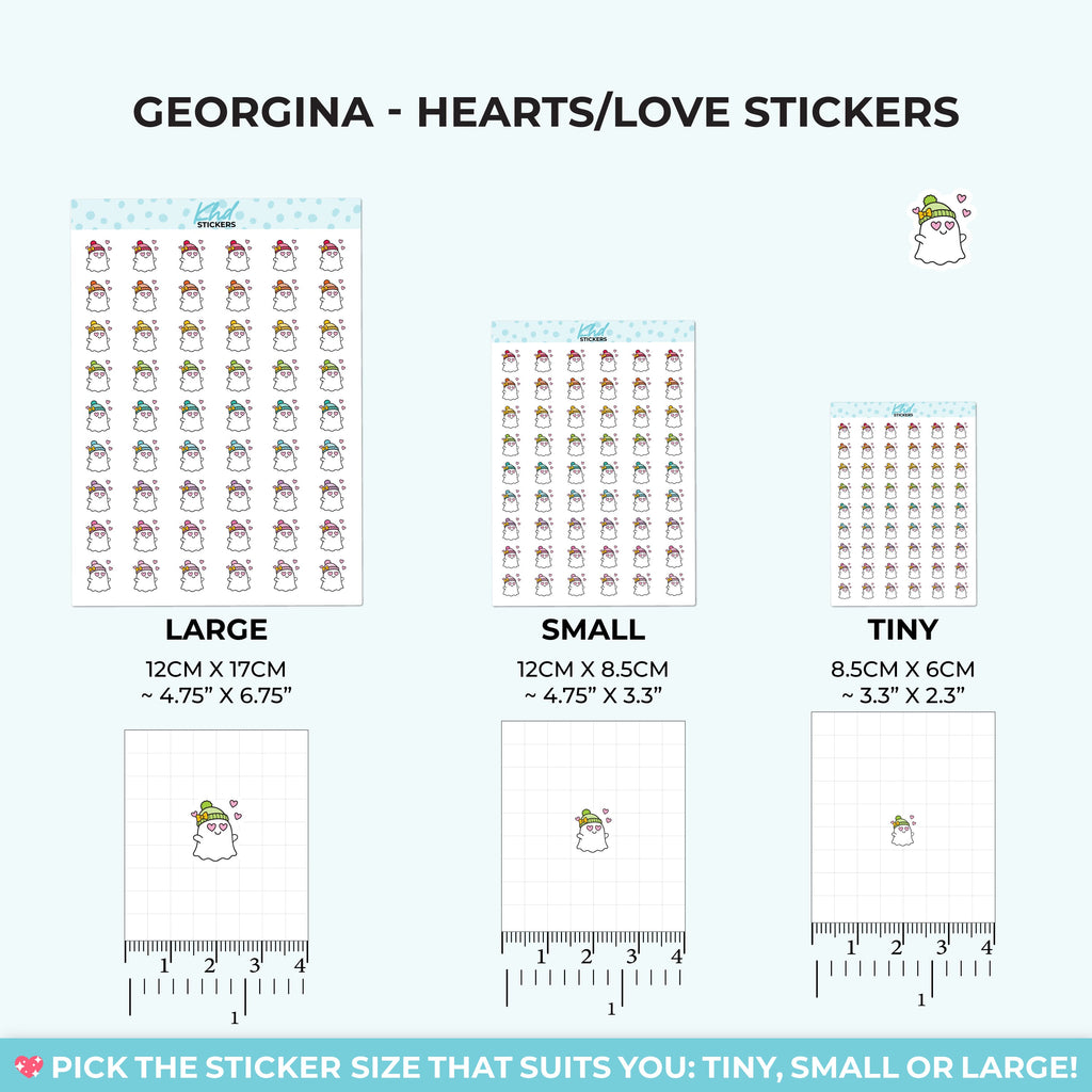 Georgina Ghost in Love Stickers