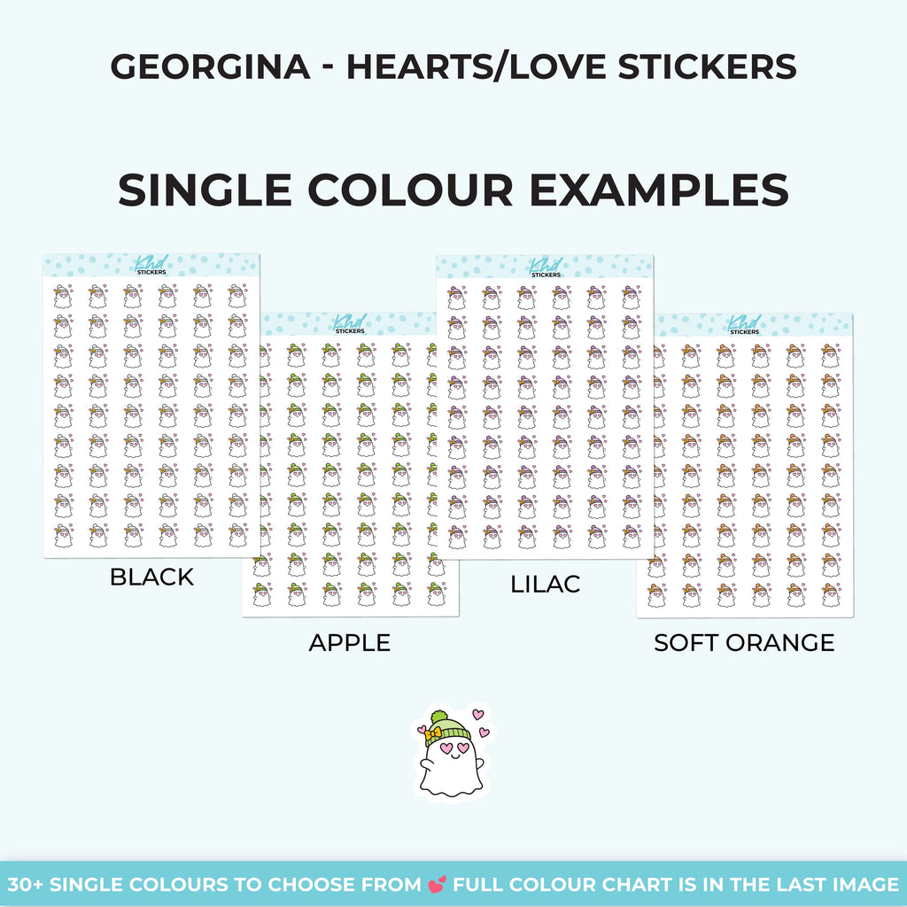 Georgina Ghost in Love Stickers