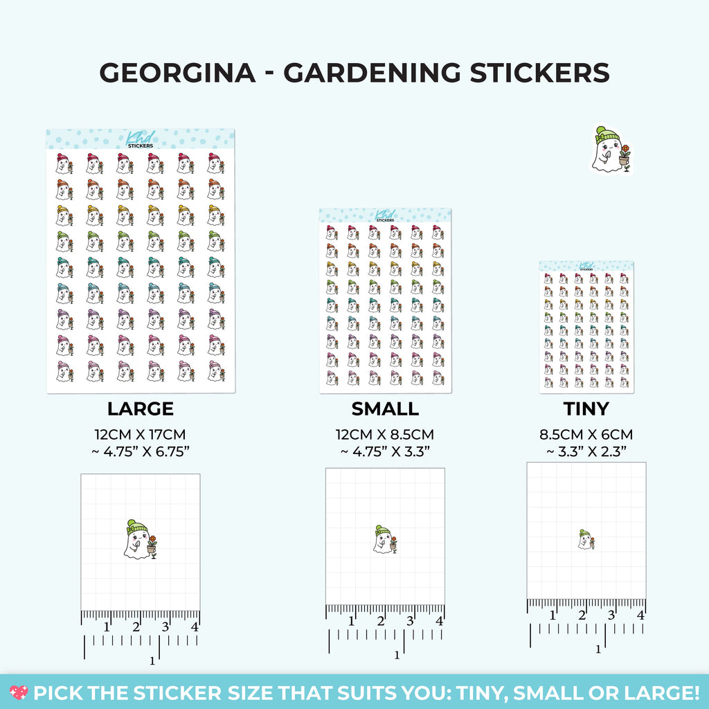 Georgina Ghost Gardening Stickers