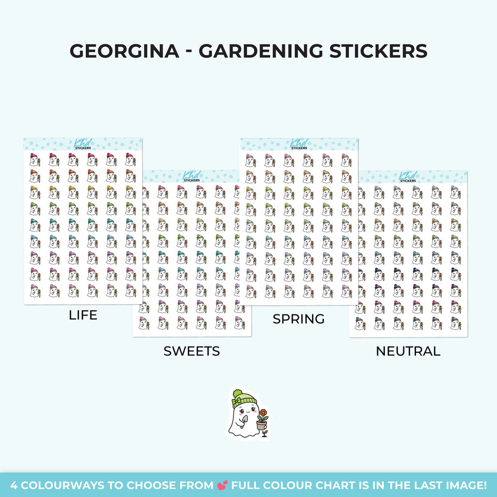 Georgina Ghost Gardening Stickers