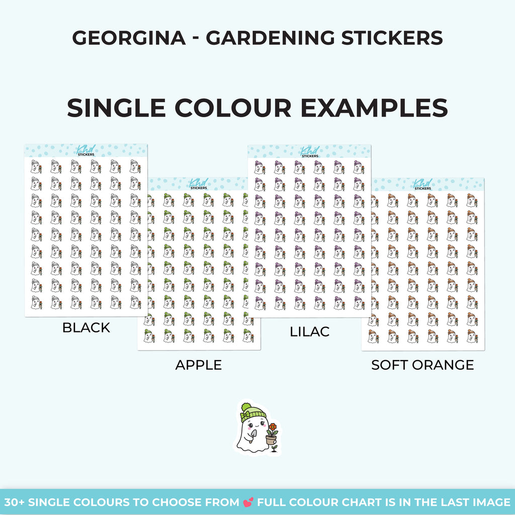 Georgina Ghost Gardening Stickers
