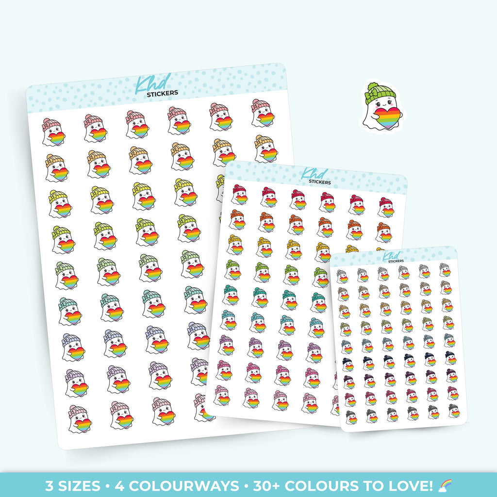 Georgina Ghost Celebrating Pride Stickers