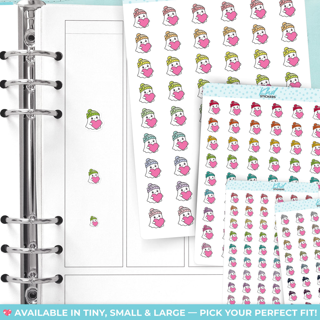 Georgina Ghost with Hearts Stickers