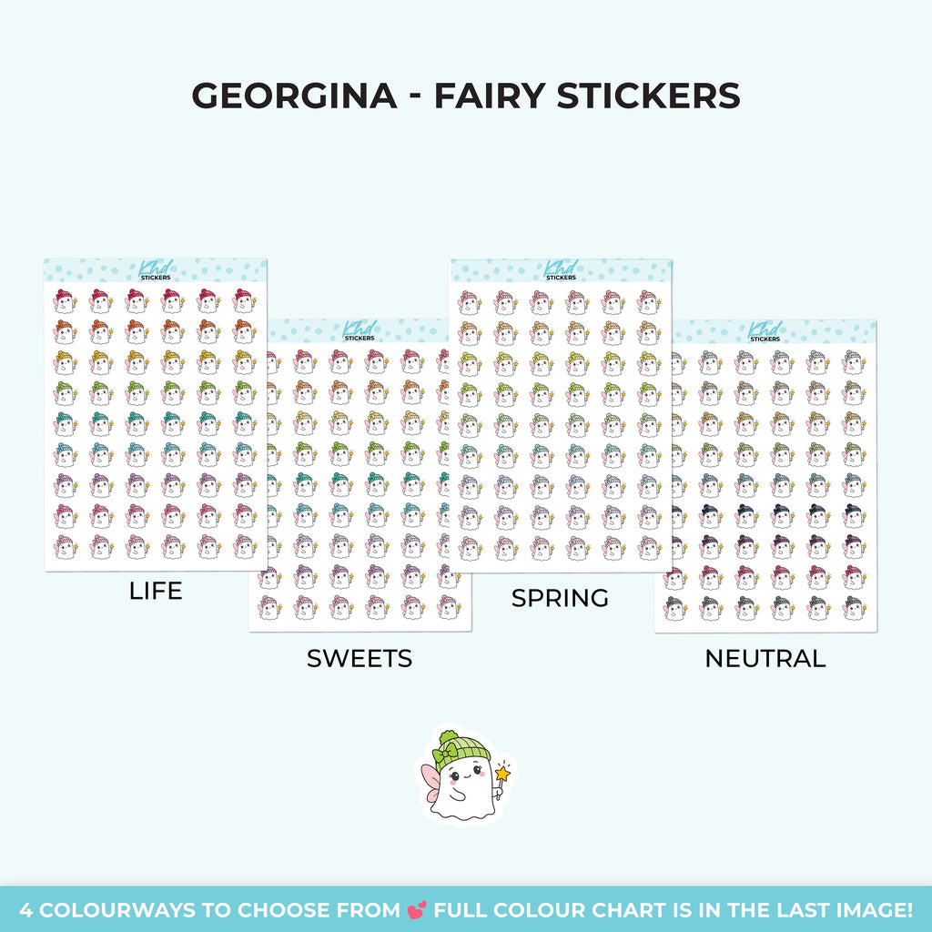 Georgina Ghost as a Fairy Stickers