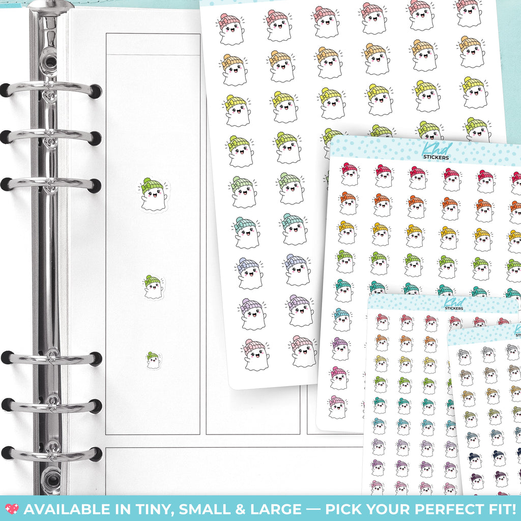 Georgina Ghost Feeling Happy Stickers