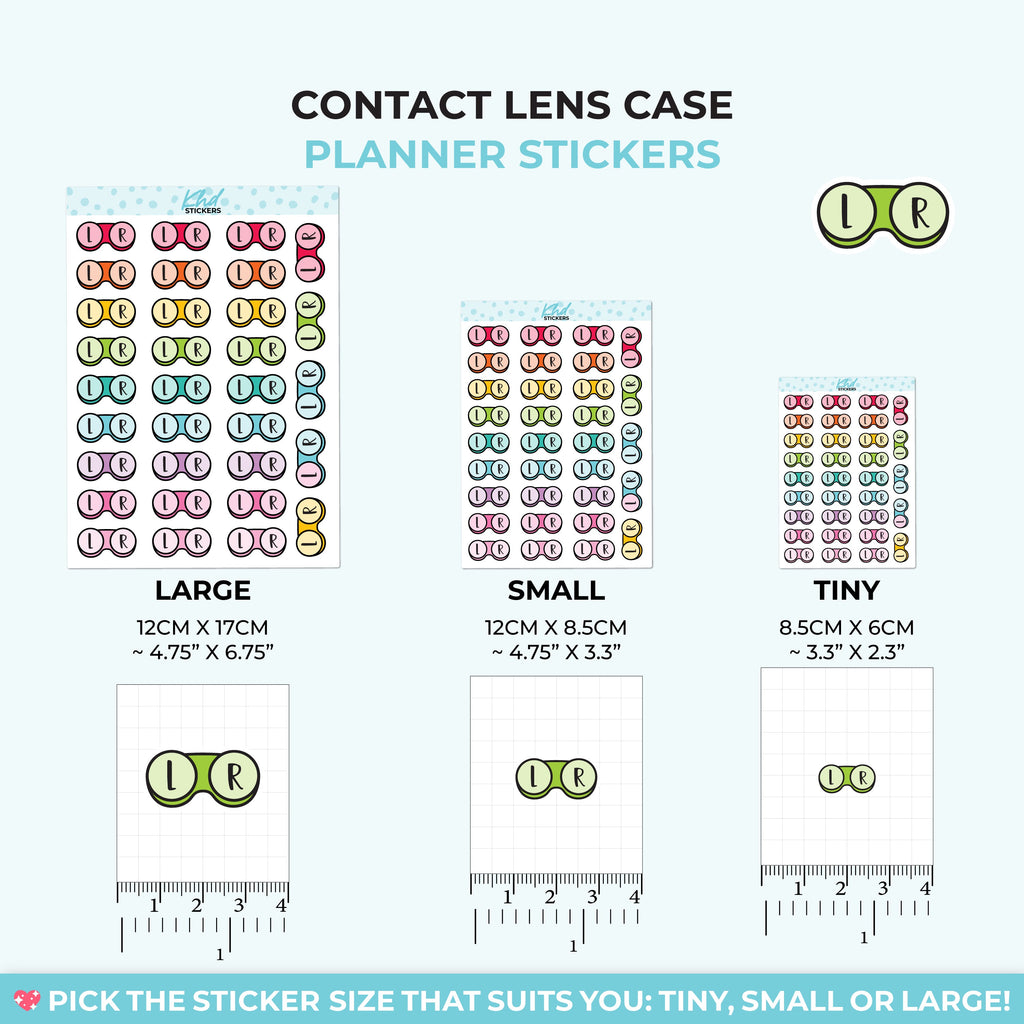Contact Lens Case Planner Stickers - image 3