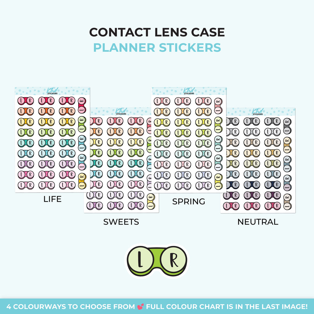 Contact Lens Case Planner Stickers - image 4
