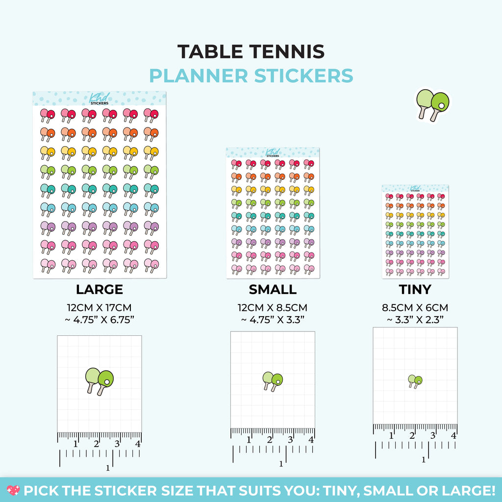 Table Tennis Planner Stickers - image 3
