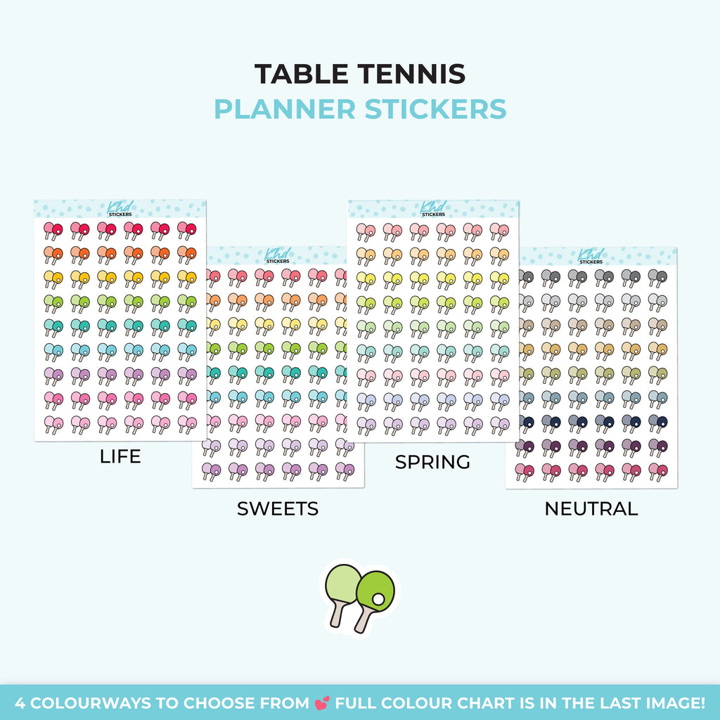 Table Tennis Planner Stickers - image 4