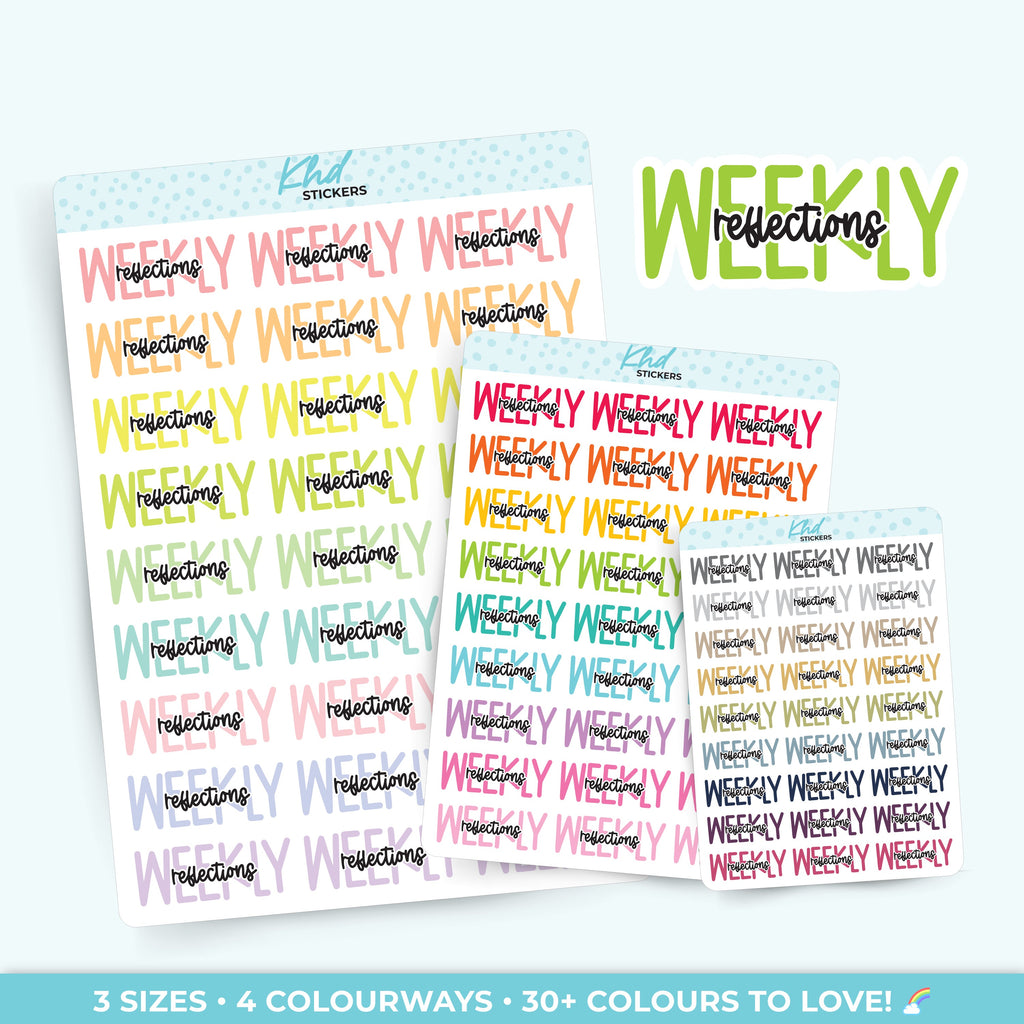 Weekly Reflections Planner Stickers - image 1