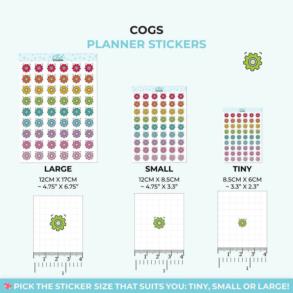 Cogs Planner Stickers - image 3
