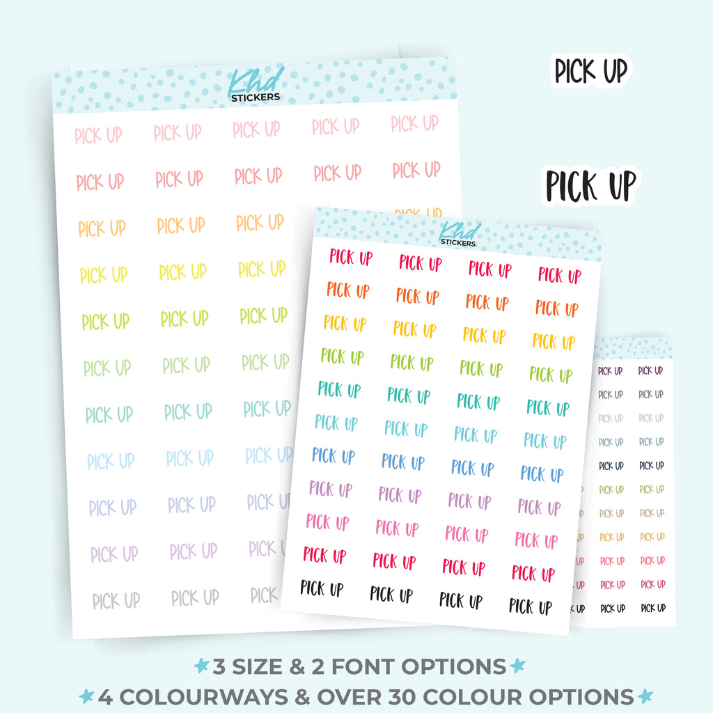 Pick Up Planner Stickers Small