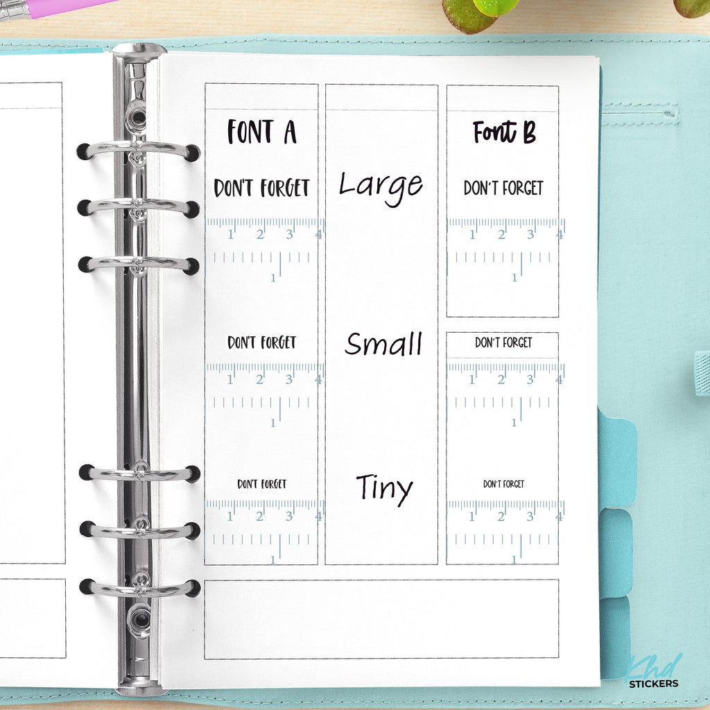 Don't Forget Planner Stickers Small