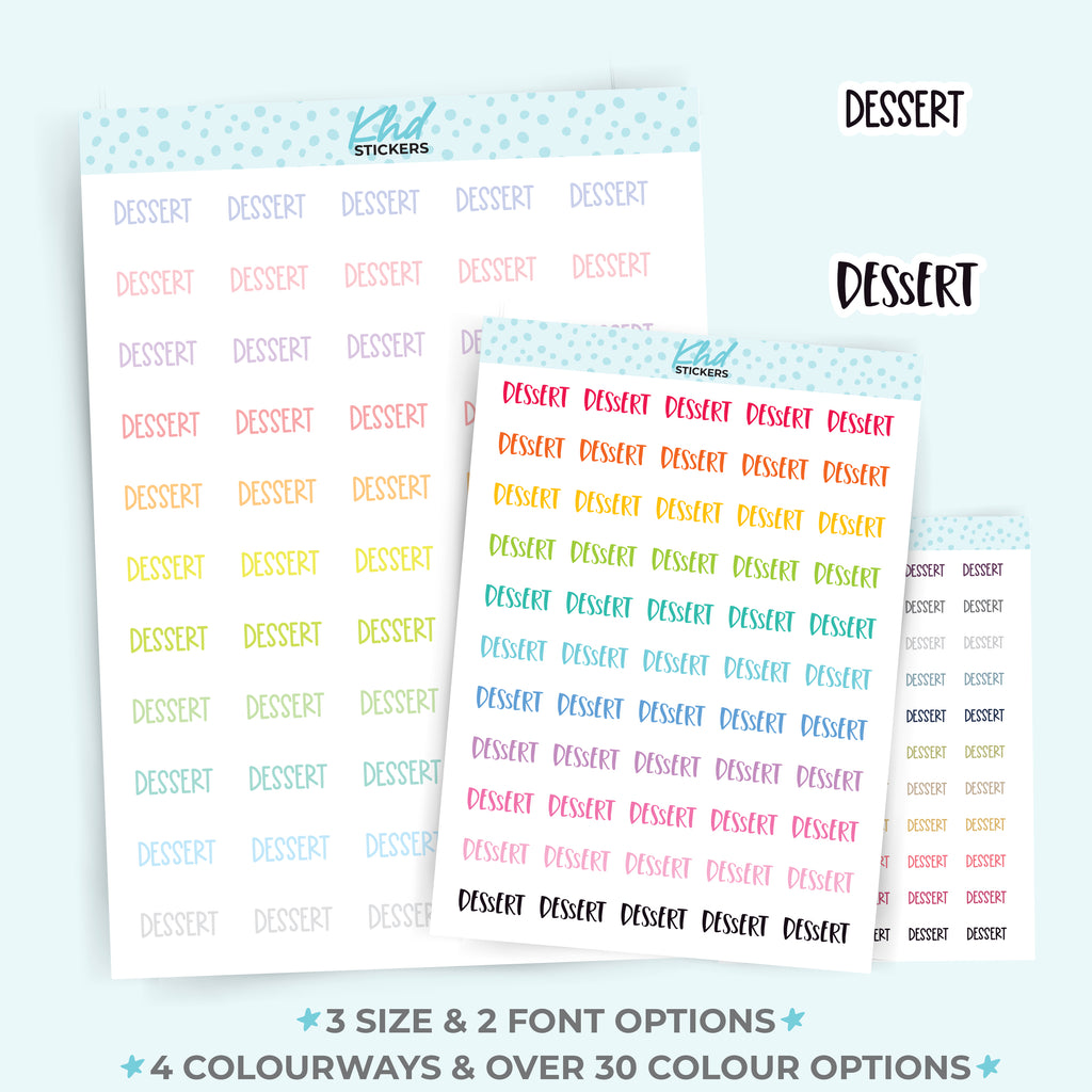 Dessert Planner Stickers Small