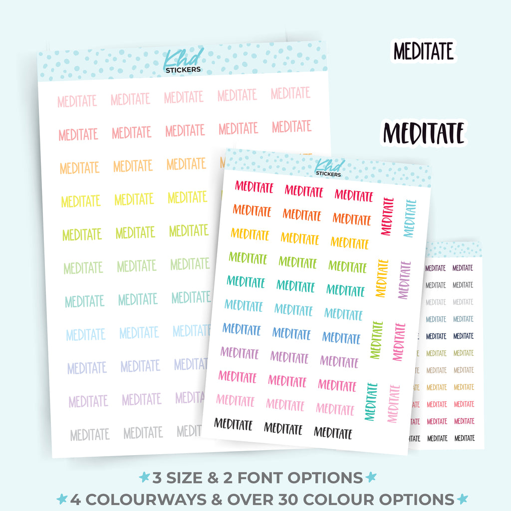 Mediate Planner Stickers Small