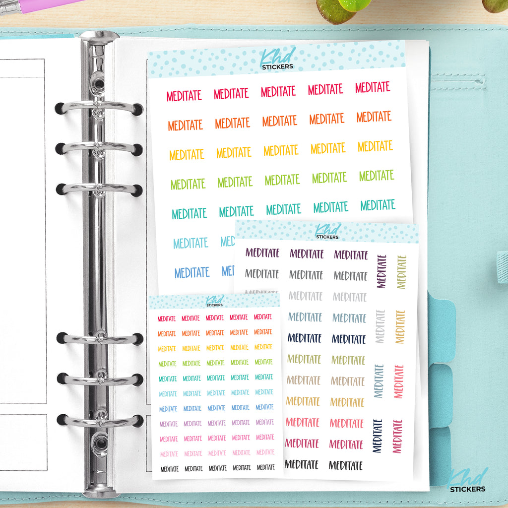 Mediate Planner Stickers Small