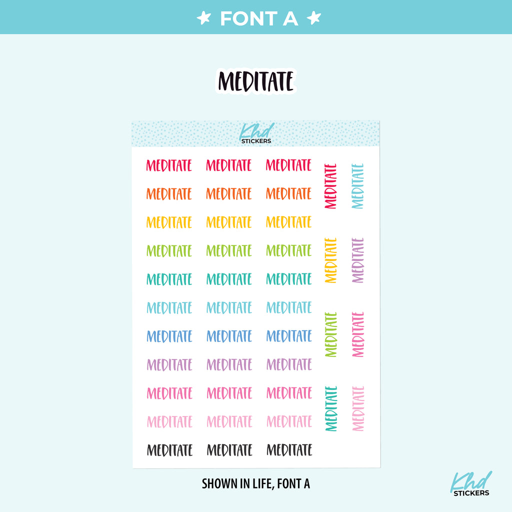 Mediate Planner Stickers Small