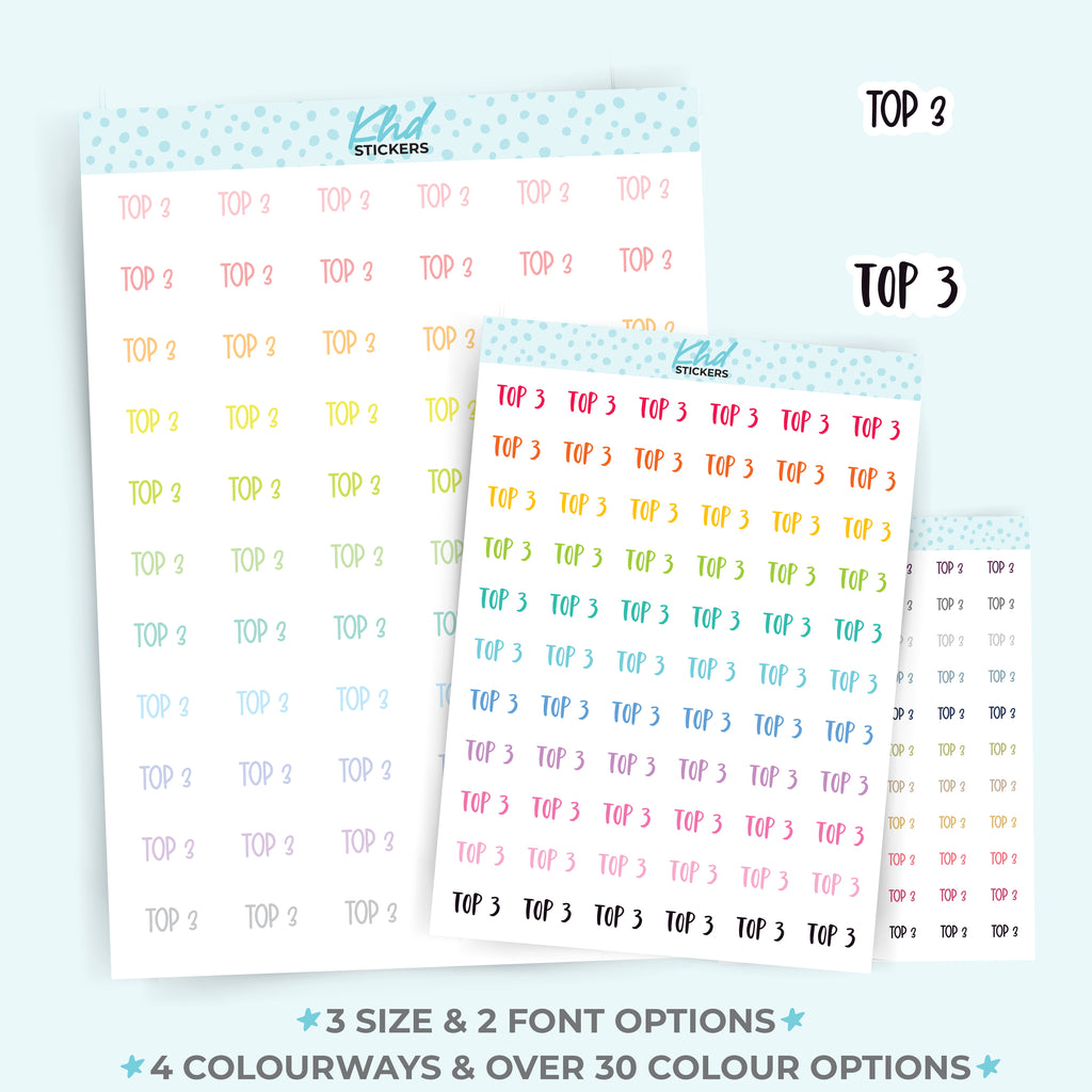 Top 3 Planner Stickers Small