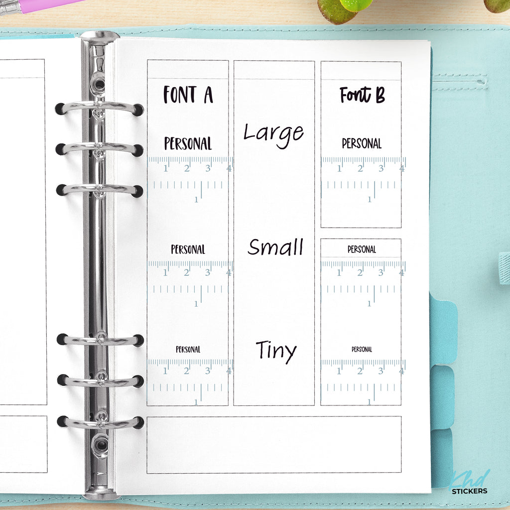 Personal Planner Stickers Small