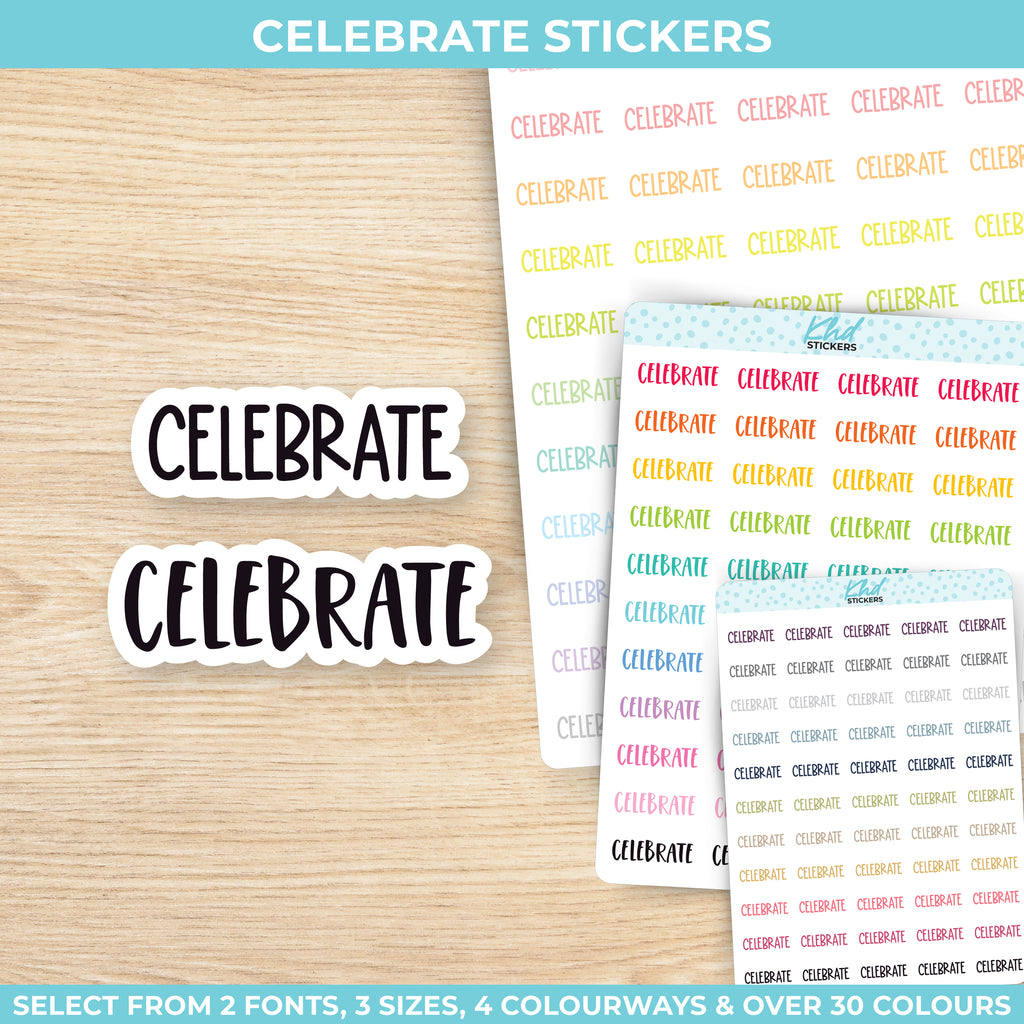 Celebrate Planner Stickers Small