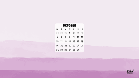 Desktop — With Calendar — October 2026