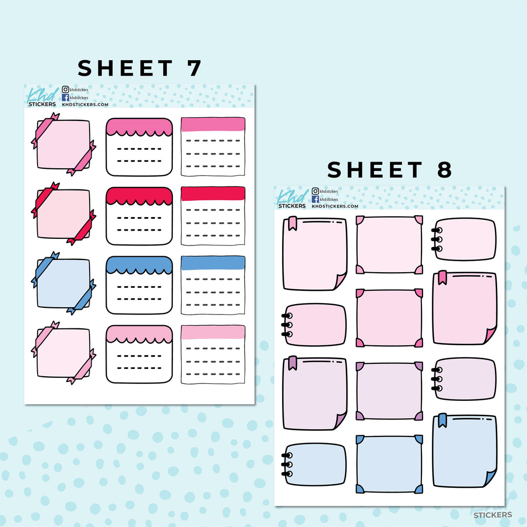 Monthly Functional Planner Sticker Kit - The Brights - Planner Stickers - Kit 4803