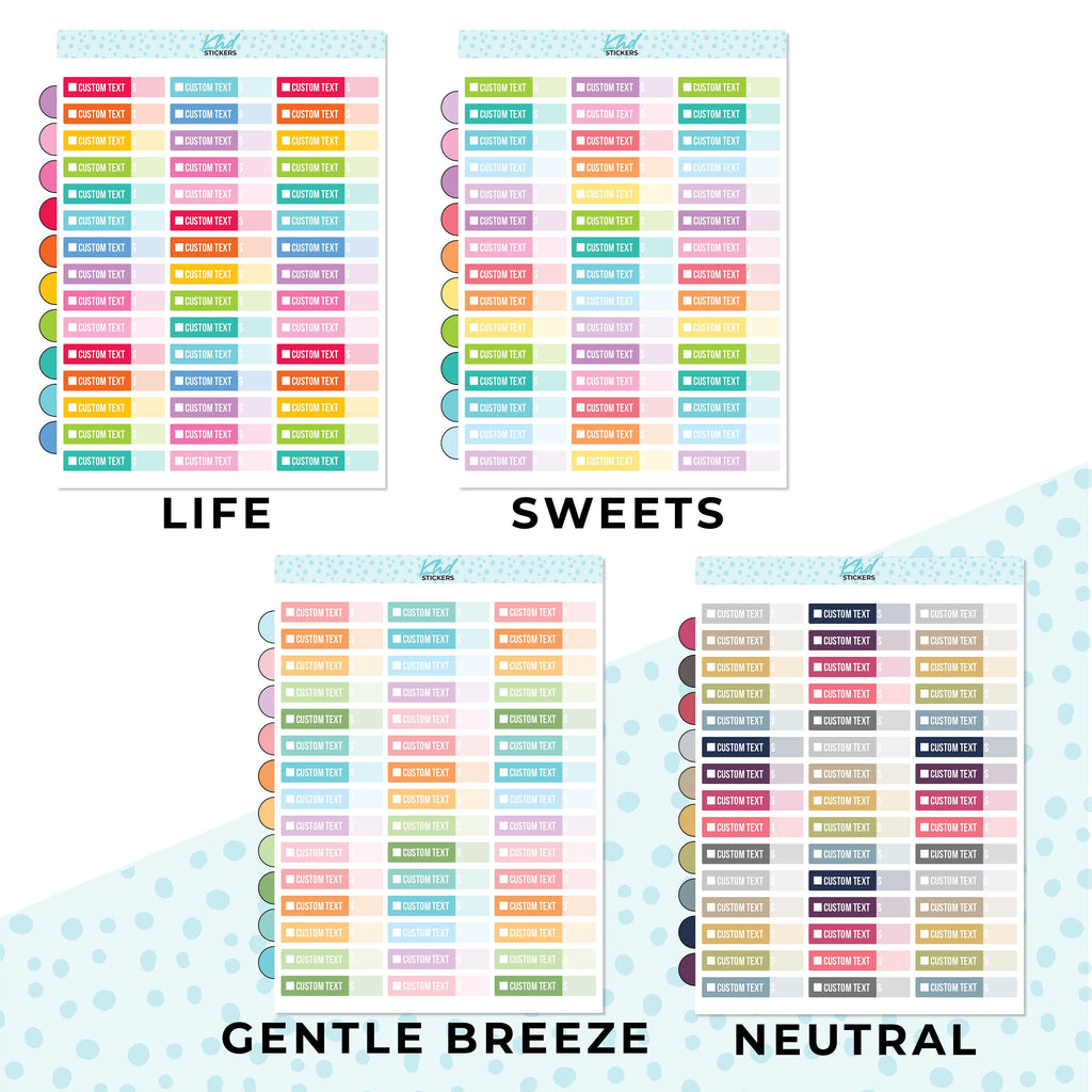 Design Your Own Budget Labels