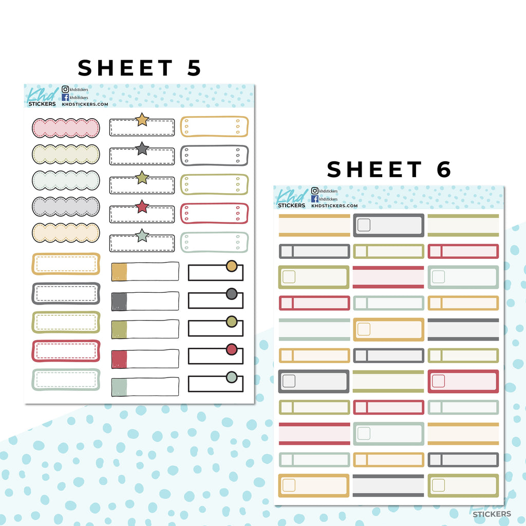 Monthly Functional Planner Sticker Kit - Nan's Kitchen - Planner Stickers - Kit 4808