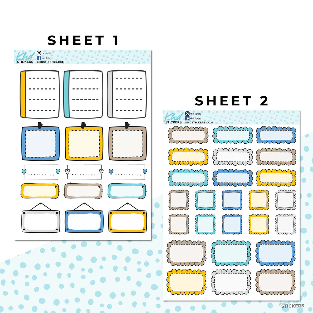 16 Sheets - Monthly Functional Planner Sticker Kit - Summer - Planner Stickers - Kit 4816