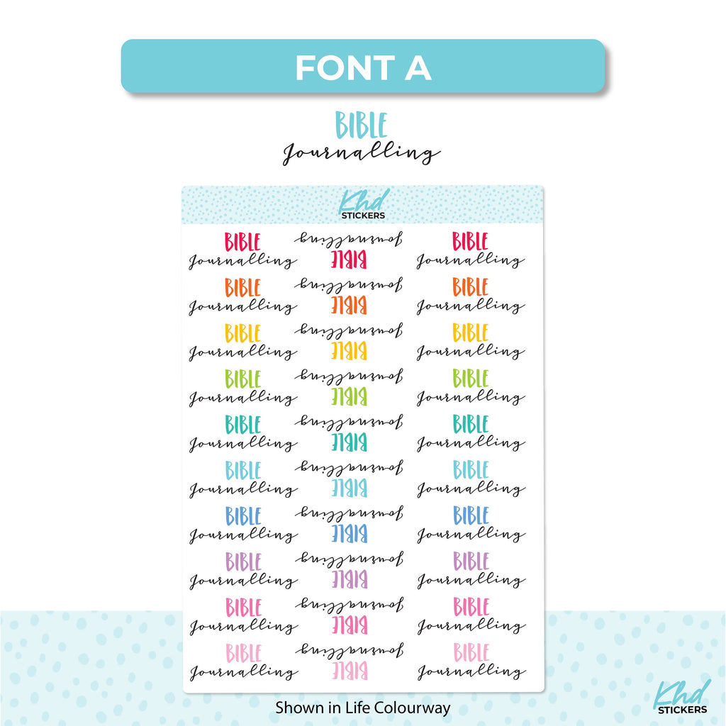 Bible Journalling Script Stickers