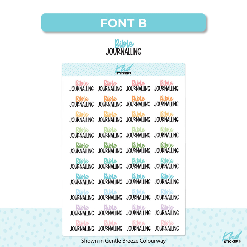 Bible Journalling Script Stickers