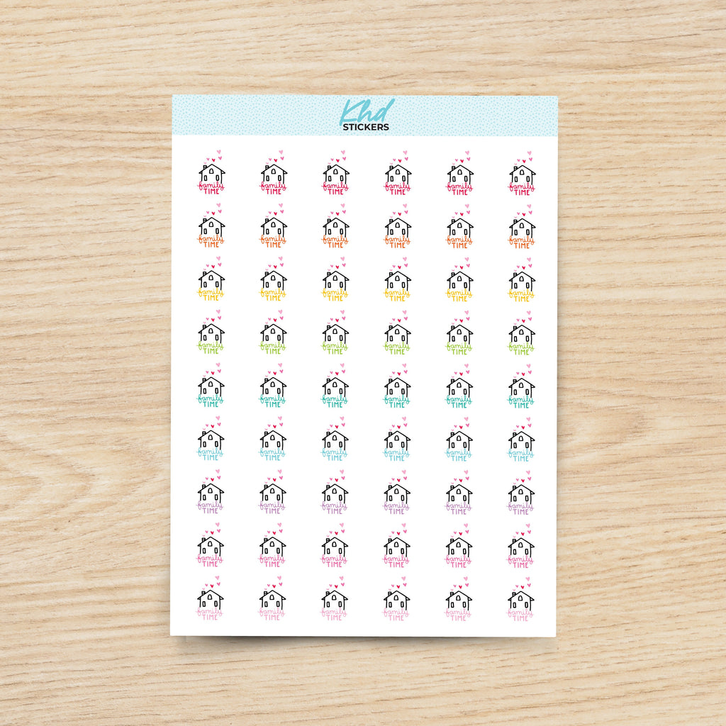 Family Time Planner Stickers