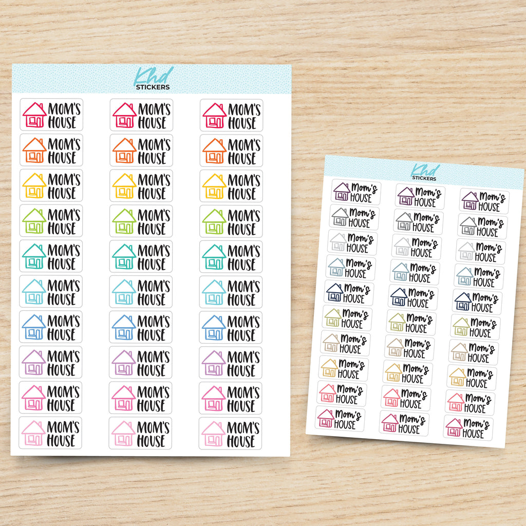 Mom's House Planner Stickers