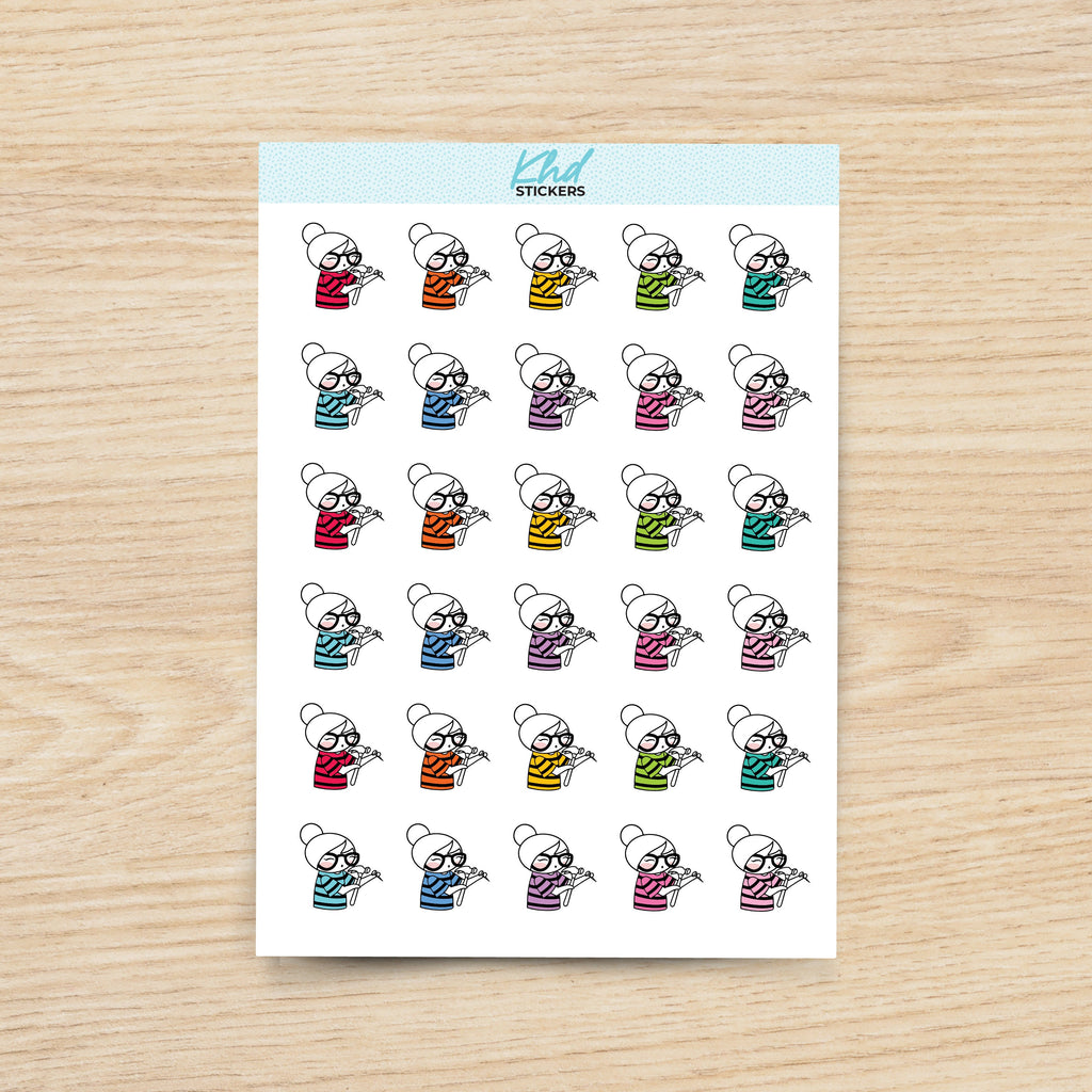 Planner Girl Leona Hammer and Nails Repair Planner Stickers