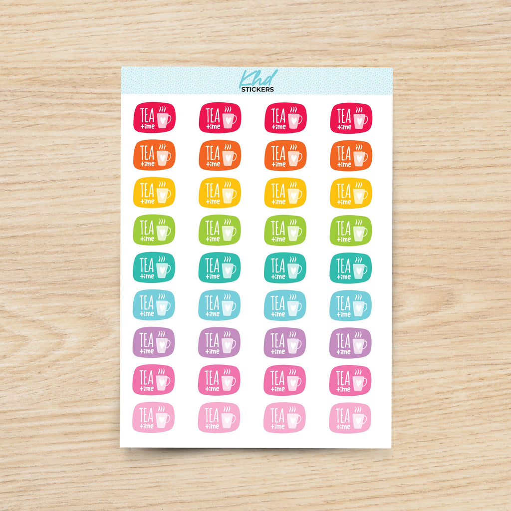Tea Time Planner Stickers