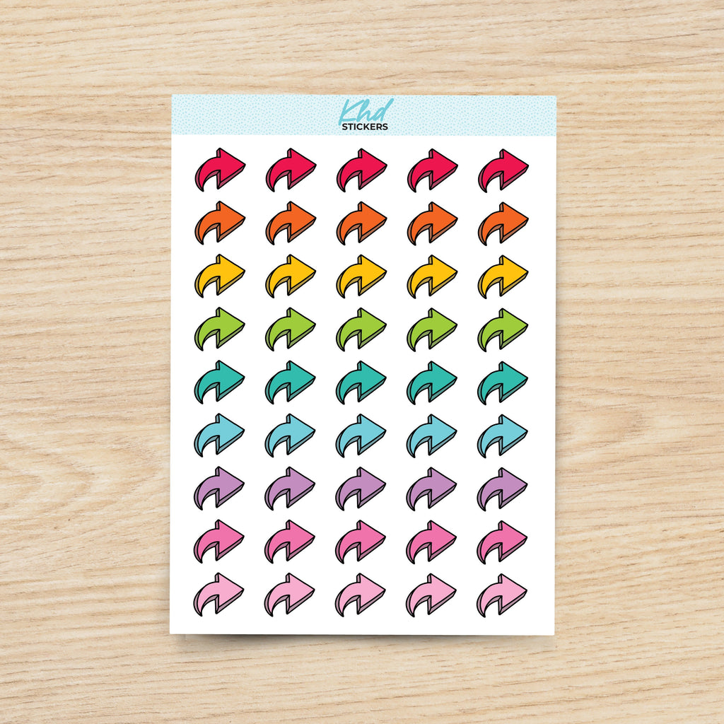 Small or Large Arrows Planner Stickers