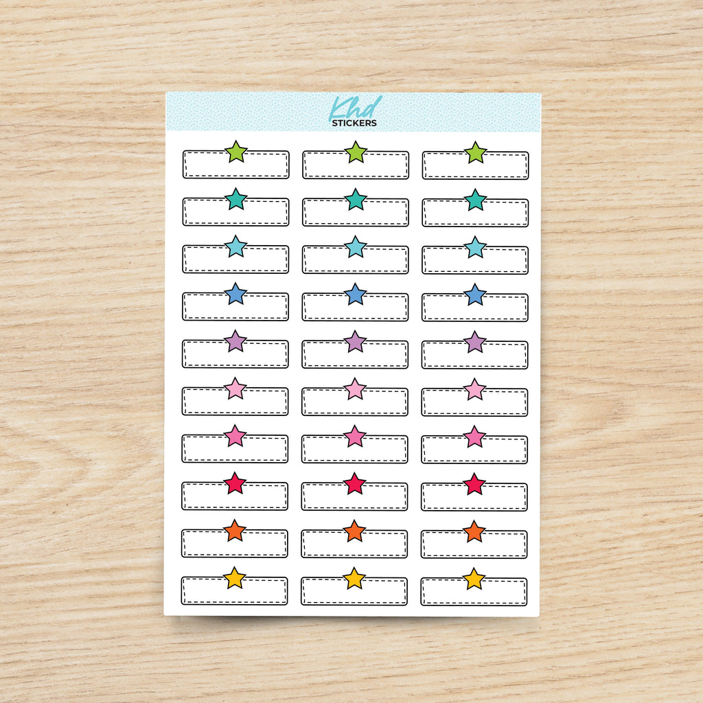 Doodle Stars Appointment Stickers