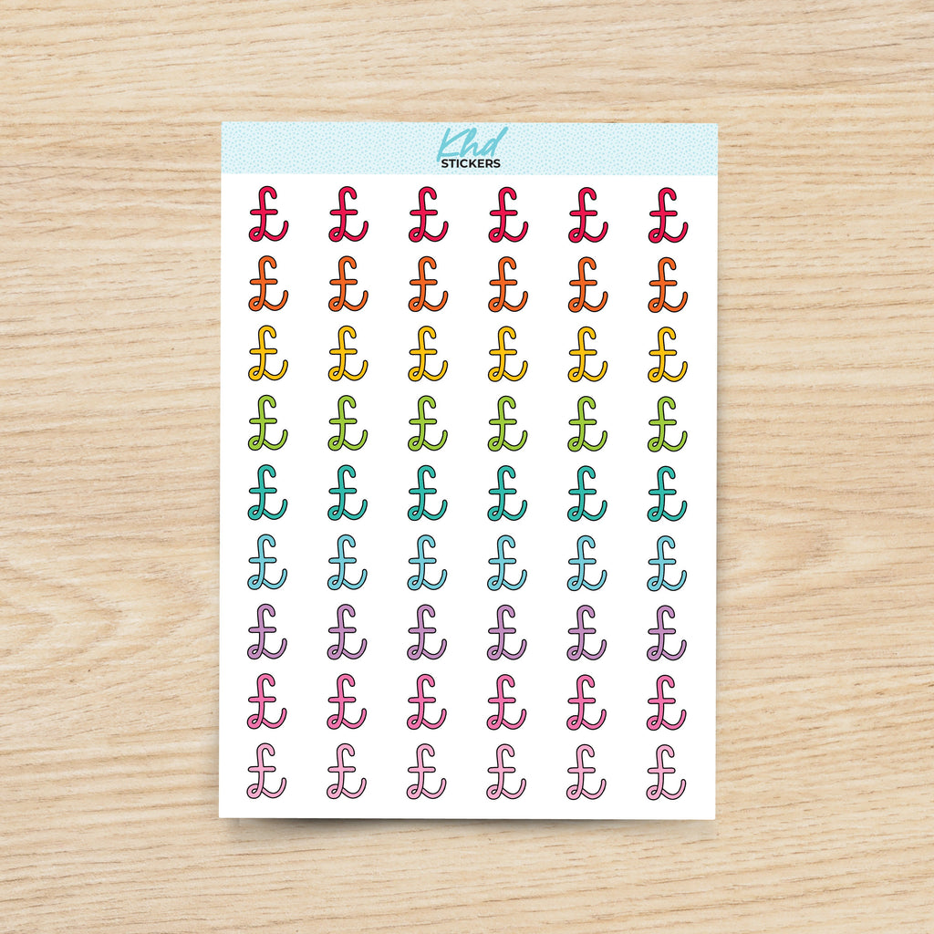 Pounds Icon Stickers