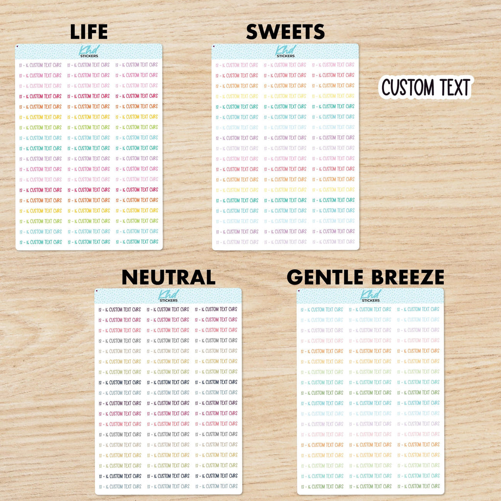 Design Your Own Word Stickers