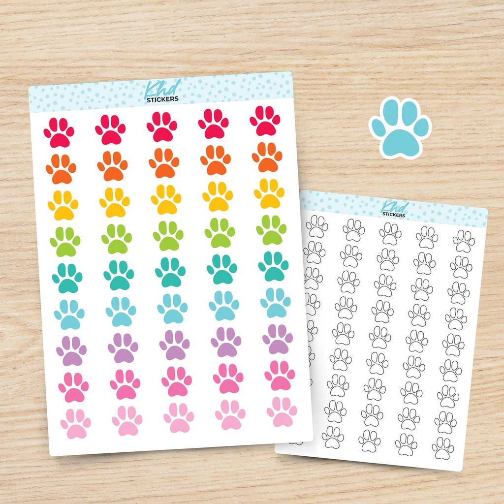 Paw Print Icon Stickers