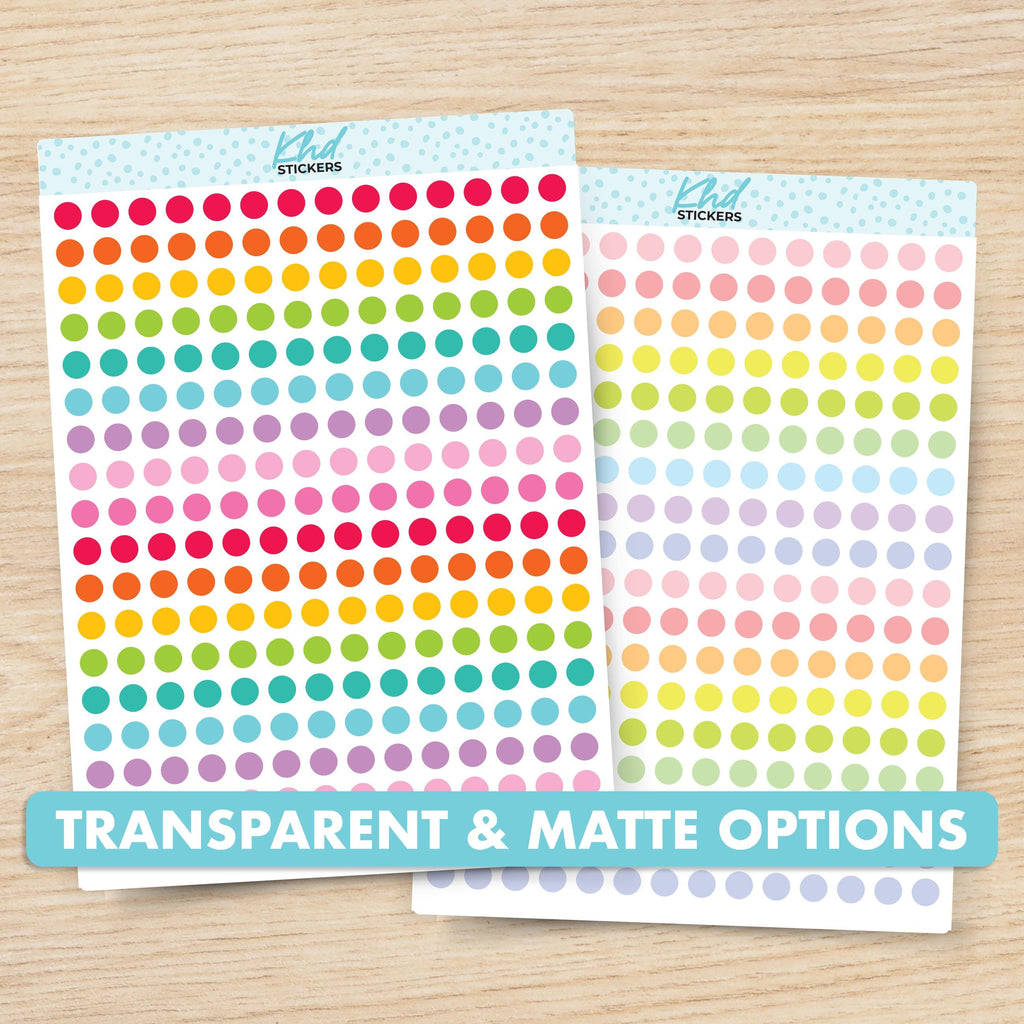 TRANSPARENT Dot Stickers