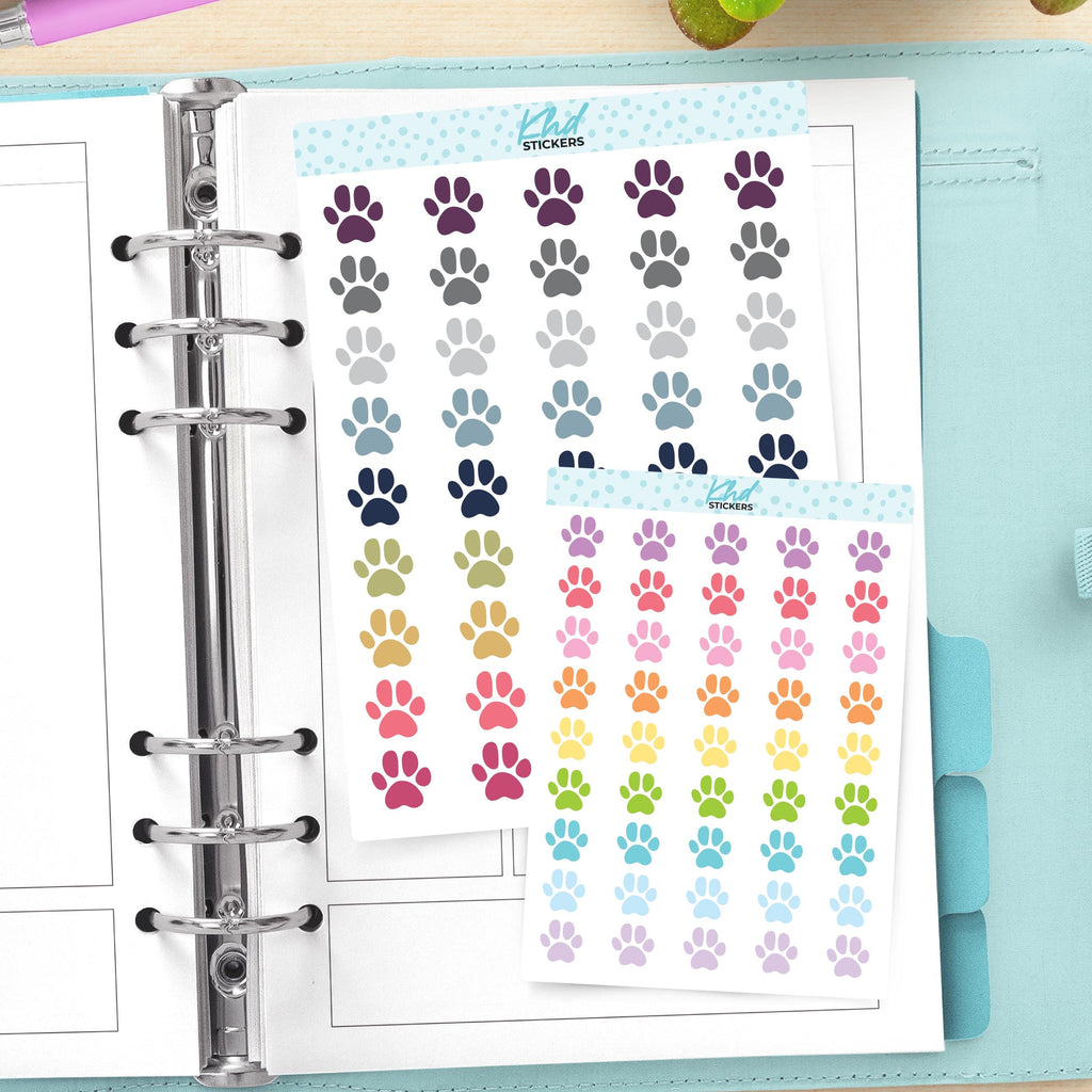 Paw Print Icon Stickers